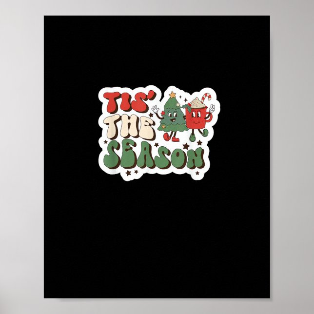Poster Tis Season Retro Funny Sloth (Frente)