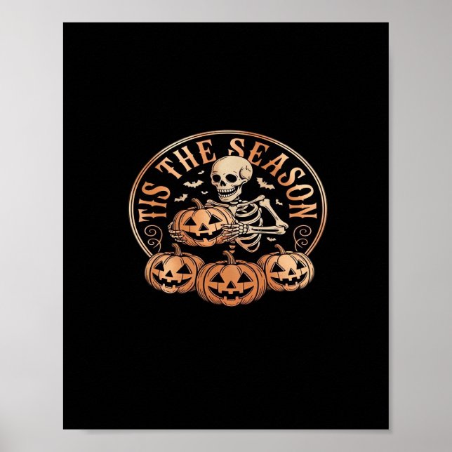 Poster Tis Season Snowmobile Red Plaid (Frente)