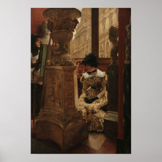 Poster Tissot - In The Louvre 1883