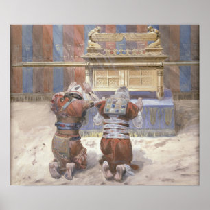Poster Tissot - Moisés e Josué no Tabernáculo 1896