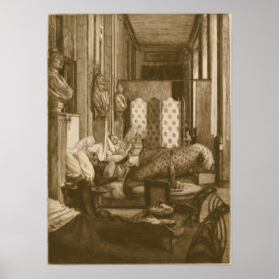 Poster Tissot - O Foyer da Comédie-Française Durin…