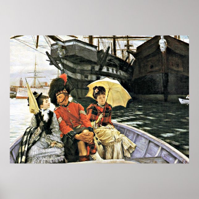 Poster Tissot: Portsmouth Dockyard trabalho de arte (Frente)