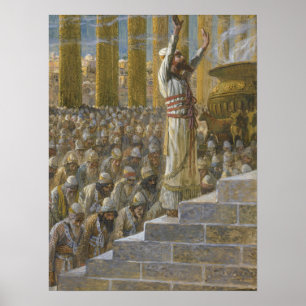 Poster Tissot - Salomão Dedicatória do Templo em Jerusalé