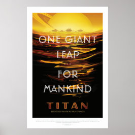Poster Titan Moon - Turismo Espacial