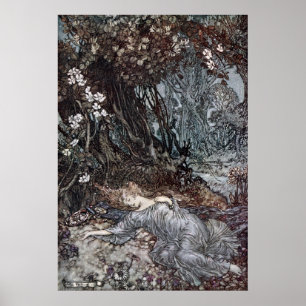 Póster Titania dormindo