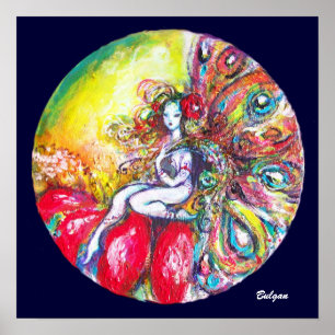 Póster TITANIA FEERICAMENTE da FLOR que SENTA-SE na