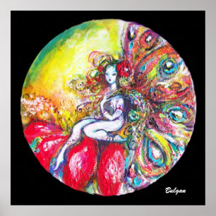Póster TITANIA FEERICAMENTE da FLOR que SENTA-SE na