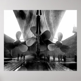 Poster Titanic em Drydock Circa 1912