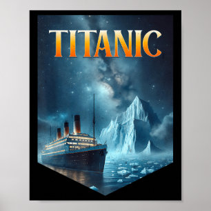 Poster Titanic Navio de Cruzeiro Iceberg 1912 Rms Viagem