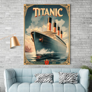 Poster Titanic - Poster de Arte de Muro Retroativa