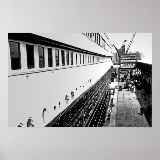 Póster Titanic RMS: Embarque de Passageiros (Frente)