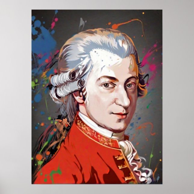 Poster Titãs da Música: Mozart (Frente)