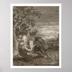 Póster Tithonus, o marido da Aurora, transformou em um