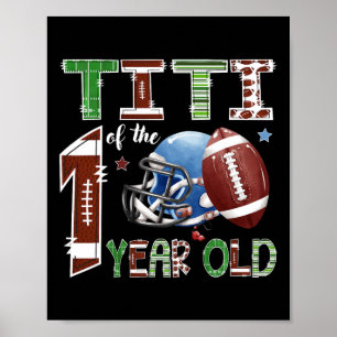 Poster Titi do Futebol de 1 Ano de Idade 1º Ano de Queda