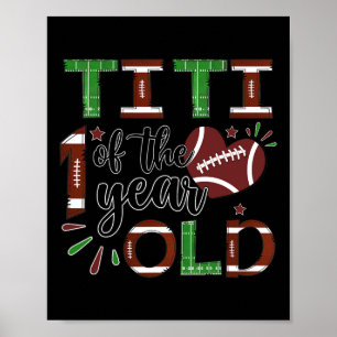 Poster Titi do Futebol de 1 Ano de Idade 1º Ano Down Birt