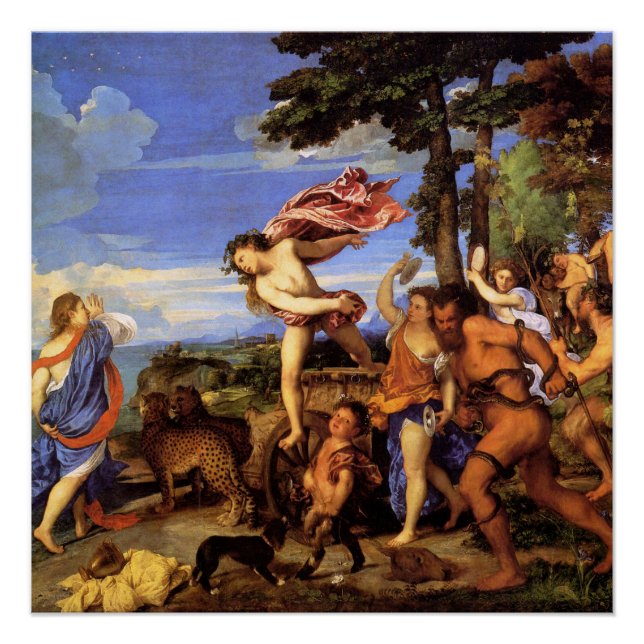 Póster Titian Bacchus e Ariadne (Frente)