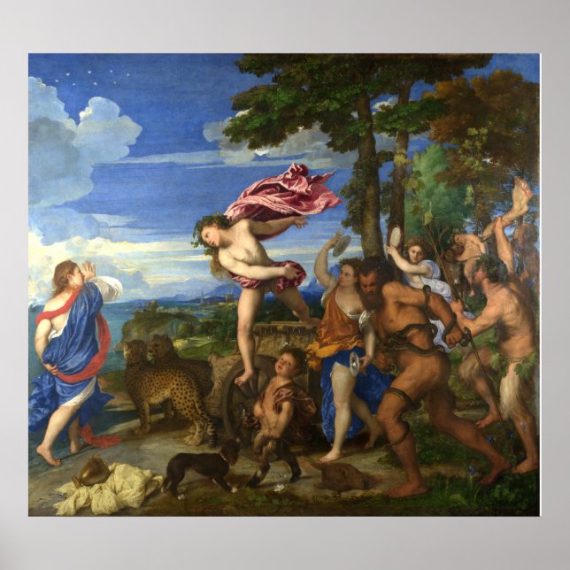 Póster Titian Bacchus e Ariadne (Frente)