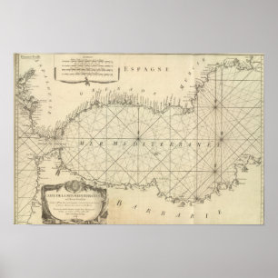 Poster Title Page of the Mediterranean Sea Map