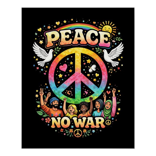 Póster Title: Peace Over War (Frente)