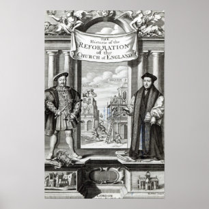 Póster Titlepage a igreja Inglaterra da reforma da