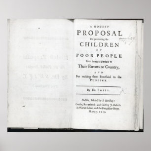Póster Titlepage 'a um Proposal modesto