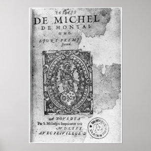 Póster Titlepage da primeira edição 'de Essais
