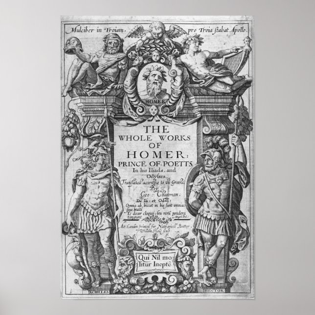 Póster Titlepage to 'The Whole Works of Homer' (Frente)