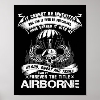 Poster Título "Airborne Army Ranger Vete"