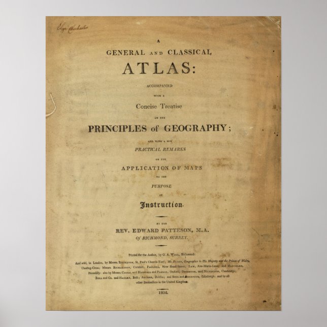 Póster Título Página Geral & Atlas clássico (Frente)