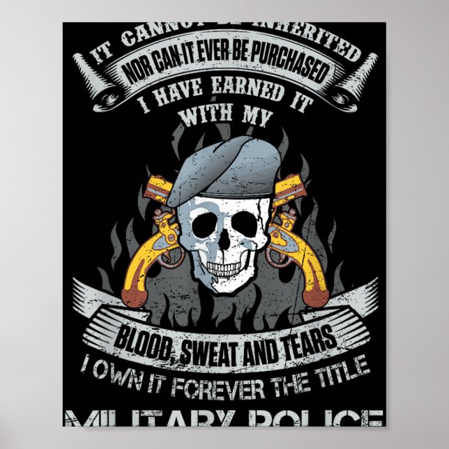 Poster Título Para Sempre Polícia Militar Exército Americ (Frente)