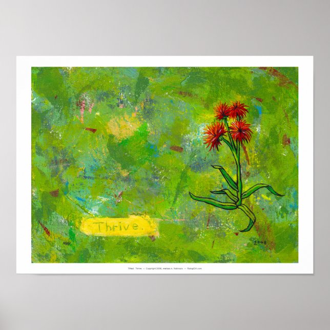 Póster Título: Thrive (Frente)
