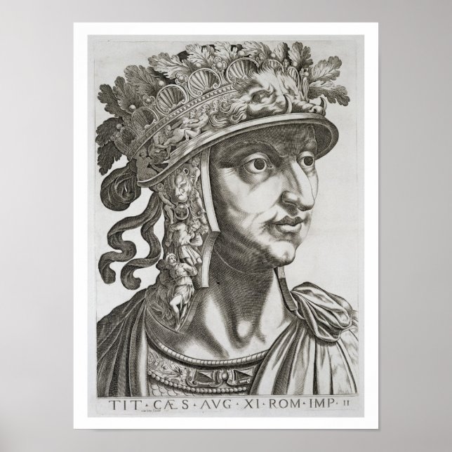 Póster Titus Caesar (39-81 AD), 1596 (gravura) (Frente)