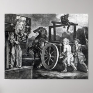 Póster Titus Oates no terceiro dia de sua punição