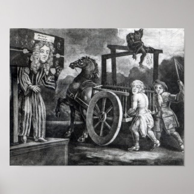 Póster Titus Oates no terceiro dia de sua punição (Frente)