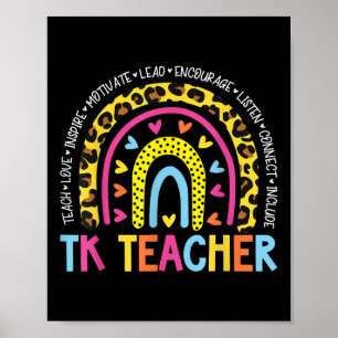 Poster Tk Professora De Volta À Escola Professora Kid
