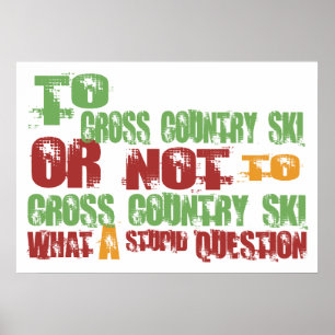 Poster To Cross Country Ski