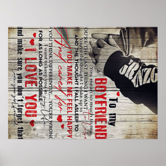 Poster To my Husband Gift | Lovely Husband Letter