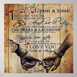 Poster To my Husband Letter For Husband Family Decor