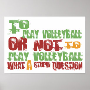 Póster To Play Volleyball