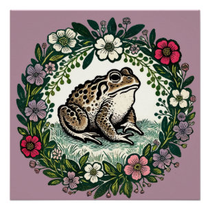 Póster Toad Wildflower