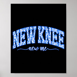 Poster Toalete Azul Floral Nova Cirurgia de Joelho Nova E