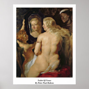 Póster Toalete de Venus por Peter Paul Rubens