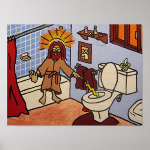 Póster Toalete Jesus