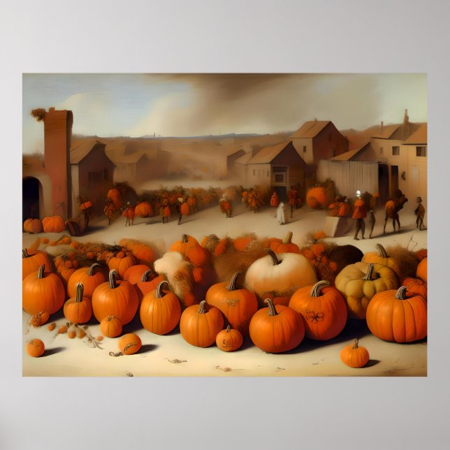 Poster toalha de abóbora (Frente)