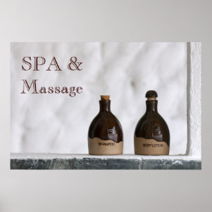 Poster Toalha SPA branca