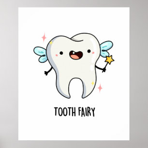 Poster Toalhete de fada de dentes cúbicos