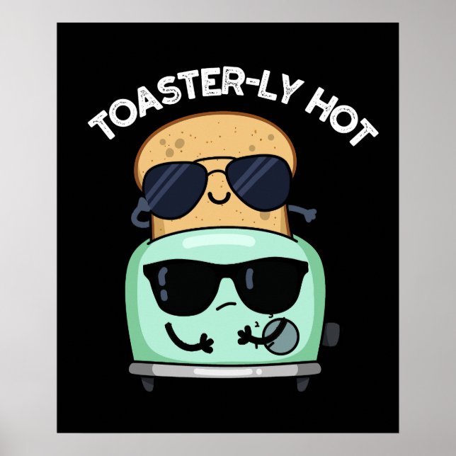Poster Toaster Engraçado com Toasteris Dark BG (Frente)