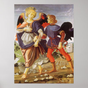 Póster Tobias e o Angel de Andrea del Verrochio