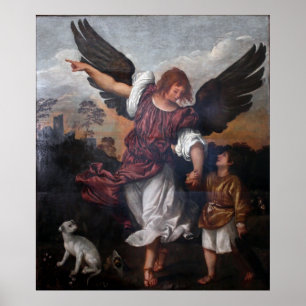 Poster Tobias e Raphael do arcanjo - Titian