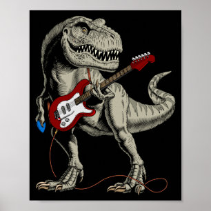 Poster Toca Dinosaur Acústico Elétrico B Guitarra